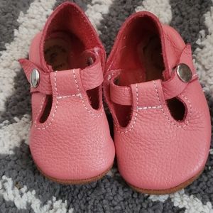 Pink Leather Mary Janes